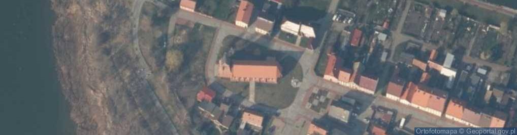 Zdjęcie satelitarne Kościół Wniebowzięcia NMP w Nowym Warpnie