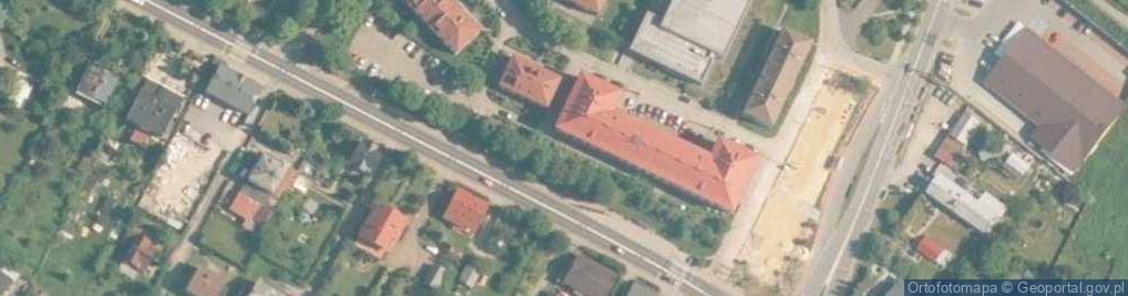 Zdjęcie satelitarne I Liceum Ogólnokształcące Im. Marii Skłodowskiej-Curie W Trzebini