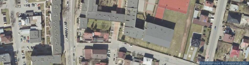 Zdjęcie satelitarne I Liceum Ogólnokształcące Im. Organizacji Narodów Zjednoczonych W Biłgoraju