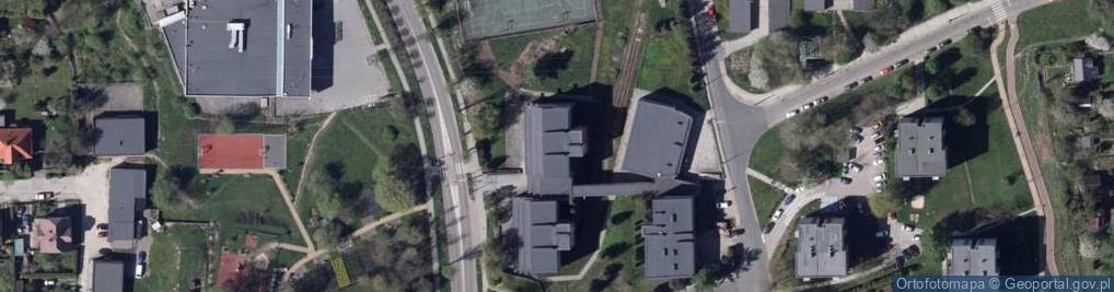 Zdjęcie satelitarne II Liceum Ogólnokształcące Im. Adama Asnyka W Bielsku-Białej