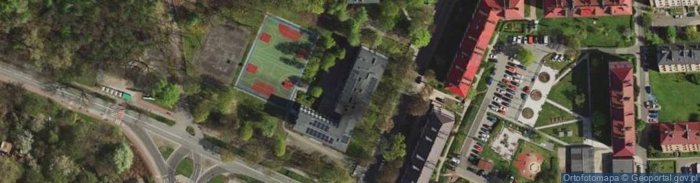 Zdjęcie satelitarne II Liceum Ogólnokształcące IM Jana Matejki