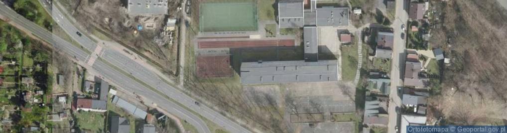 Zdjęcie satelitarne II Liceum Ogólnokształcące Im. Stefana Żeromskiego W Dąbrowie Górniczej