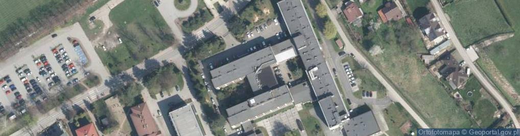 Zdjęcie satelitarne II Liceum Ogólnokształcące W Myślenicach