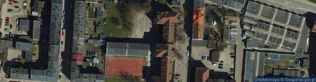 Zdjęcie satelitarne II LO z Oddziałami Dwujęzycznymi im. Adama Mickiewicza