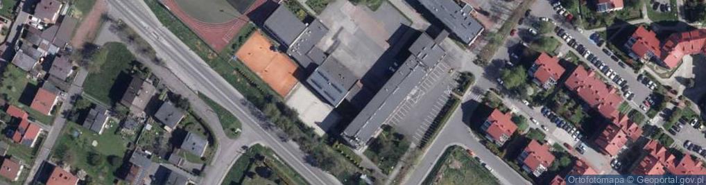 Zdjęcie satelitarne III Liceum Ogólnokształcące Z Oddziałami Sportowymi Im.rtm. Witolda Pileckiego W Wodzisławiu Śląskim