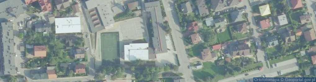 Zdjęcie satelitarne III Liceum Ogólnokształcące Zste W Myślenicach