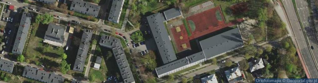 Zdjęcie satelitarne IV Liceum Ogólnokształcące Z Oddziałami Dwujęzycznymi Im. Stanisława Staszica W Sosnowcu