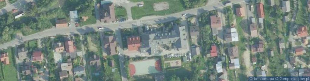 Zdjęcie satelitarne IV Liceum Ogólnokształcące Zs W Myślenicach