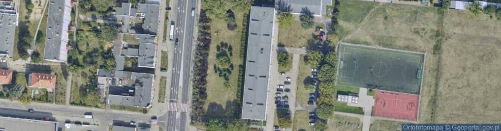 Zdjęcie satelitarne IV Liceum Ogólnokształcące