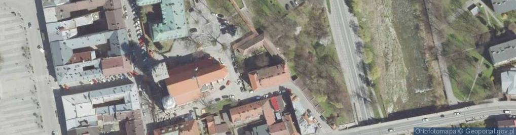 Zdjęcie satelitarne Katolickie Liceum Plastyczne Im. Bł. Piotra Jerzego Frassati W Nowym Sączu