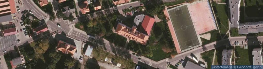 Zdjęcie satelitarne Liceum Ogólnokształcące Im. Marii Skłodowskiej-Curie W Bogatyni