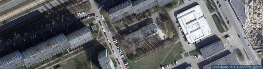 Zdjęcie satelitarne Liceum Ogólnokształcące Jolanty I Jana Misiaków W Łodzi