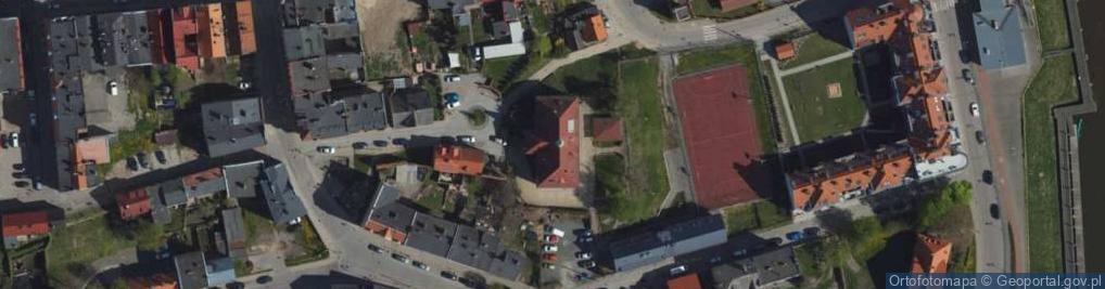Zdjęcie satelitarne Uniwersyteckie Katolickie Liceum Ogólnokształcące W Tczewie