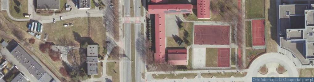 Zdjęcie satelitarne VII Liceum Ogólnokształcace