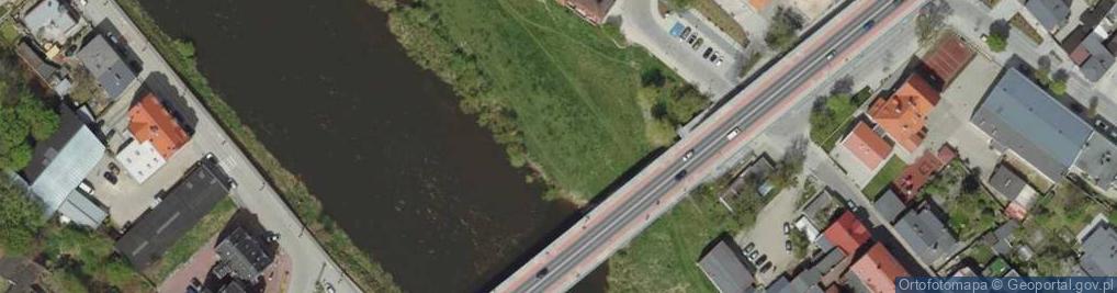 Zdjęcie satelitarne Przystań kajakowa na Warcie w Śremie