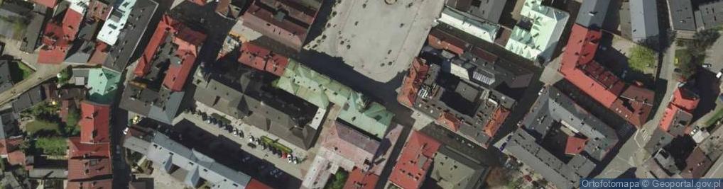 Zdjęcie satelitarne kamera online - Cieszyn - Rynek z wieży ratuszowej