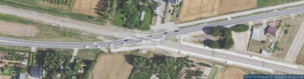 Zdjęcie satelitarne Przejazd kolejowy - monitorowany