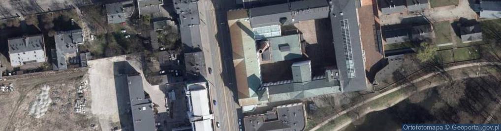 Zdjęcie satelitarne Centralne Muzeum Włókiennictwa