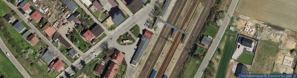 Zdjęcie satelitarne Centrum Dokumentacji Deportacji Górnoślązaków do ZSRR w 1945r