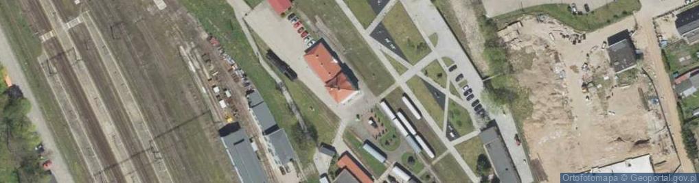 Zdjęcie satelitarne Ełcka Kolej Wąskotorowa