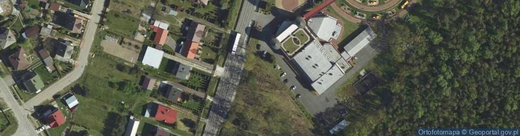 Zdjęcie satelitarne Muzeum Drogownictwa (GDDKiA Zespół Historii Drogownictwa)