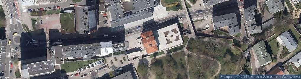 Zdjęcie satelitarne Muzeum Fryderyka Chopina