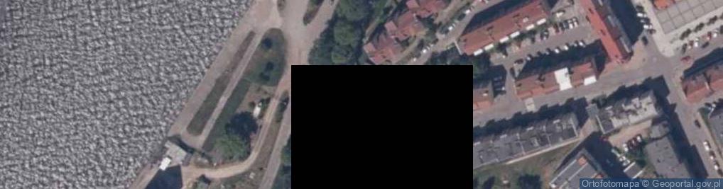 Zdjęcie satelitarne Muzeum Kamieni w Kamieniu Pomorskim