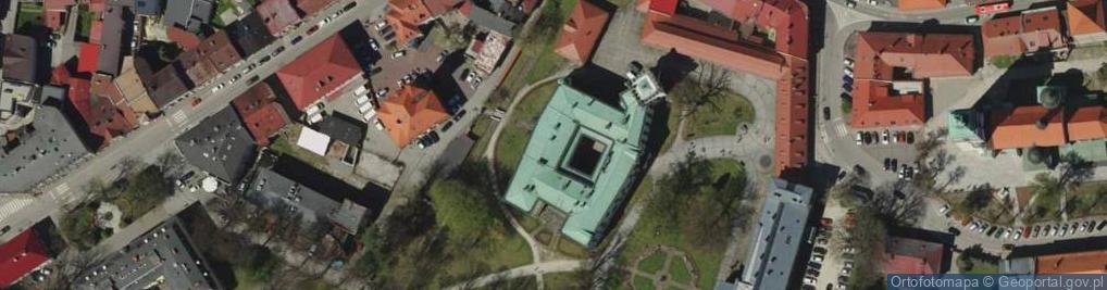 Zdjęcie satelitarne Muzeum Miejskie w Żywcu - Stary Zamek