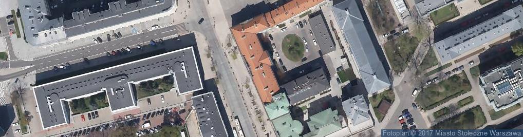 Zdjęcie satelitarne Uniwersytetu Warszawskiego