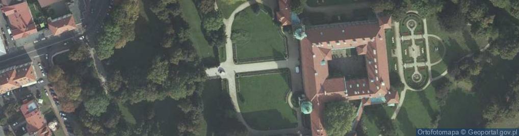 Zdjęcie satelitarne Zamek w Łańcucie