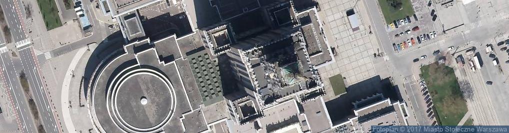 Zdjęcie satelitarne PKiN