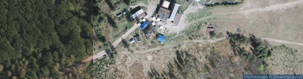 Zdjęcie satelitarne Ustroń Góra Czantoria - kolejka