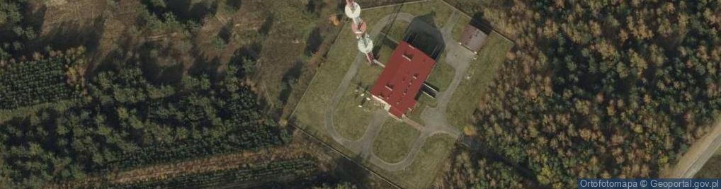 Zdjęcie satelitarne RTCN Żółwieniec