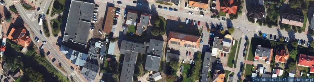 Zdjęcie satelitarne Powiatowe Centrum Zdrowia w Malborku