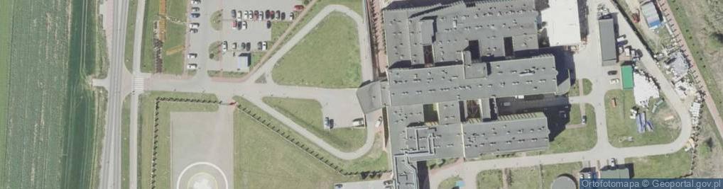 Zdjęcie satelitarne SP ZOZ w Łęcznej