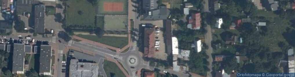 Zdjęcie satelitarne SP ZOZ w Węgrowie