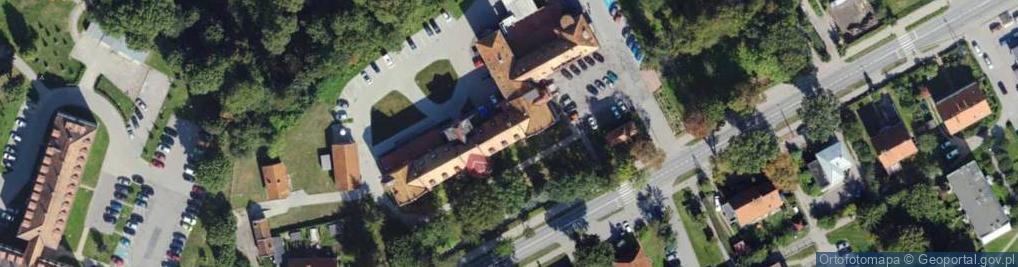 Zdjęcie satelitarne ZOZ w Lidzbarku Warmińskim