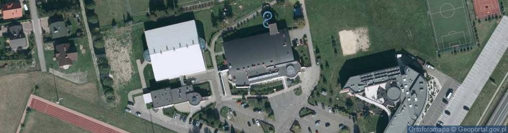Zdjęcie satelitarne Ośrodek Sportu i Rekreacji w Trzebownisku z siedzibą w Nowej Ws