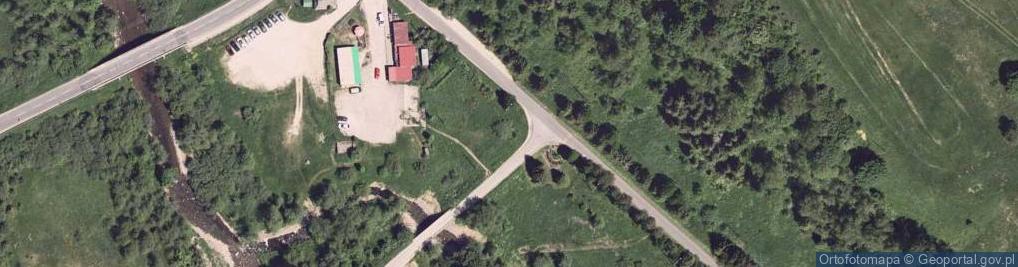 Zdjęcie satelitarne Stanica Konia Huculskiego - Ranczo Terebowiec