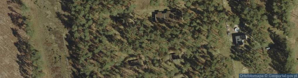 Zdjęcie satelitarne Leśna składnica wojskowa