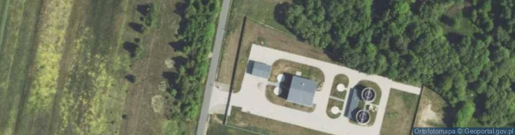 Zdjęcie satelitarne HUR-POL – oczyszczalnia ścieków przemysłowych