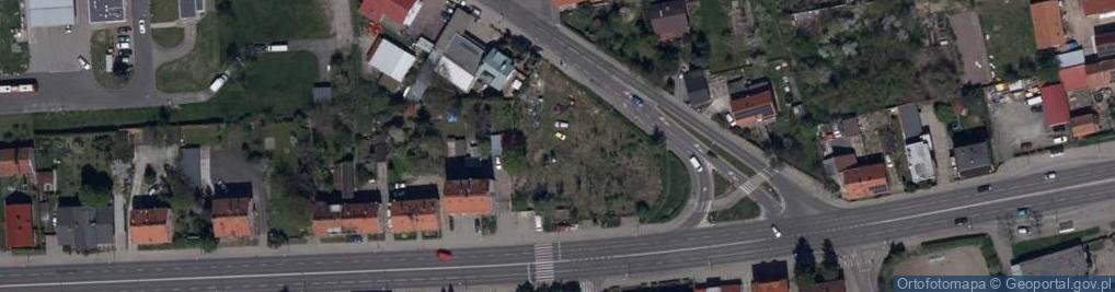 Zdjęcie satelitarne Legnickiego Przedziębiorstwa Wodociągów i Kanalizacji