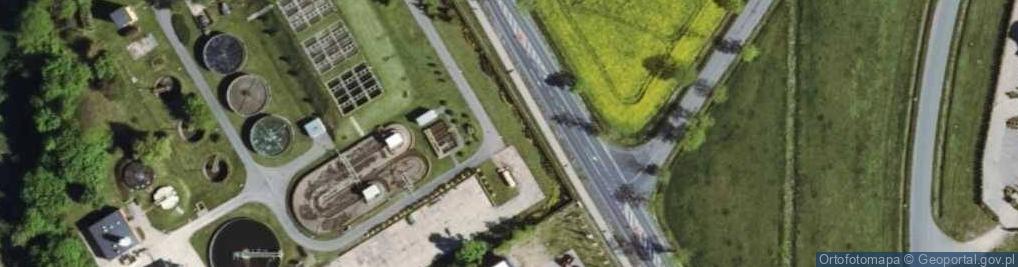 Zdjęcie satelitarne Oczyszczalnia ścieków. Sp. z o.o.