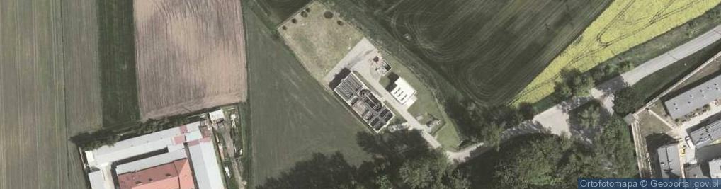 Zdjęcie satelitarne Oczyszczalnia ścieków Wadów