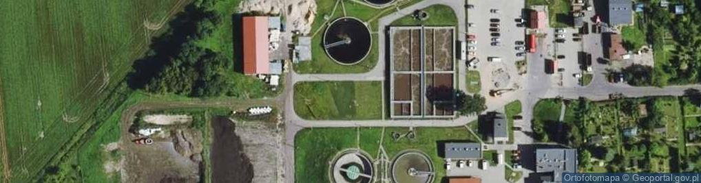 Zdjęcie satelitarne Oczyszczalnia