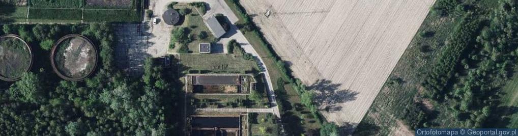 Zdjęcie satelitarne Oczyszczalnia
