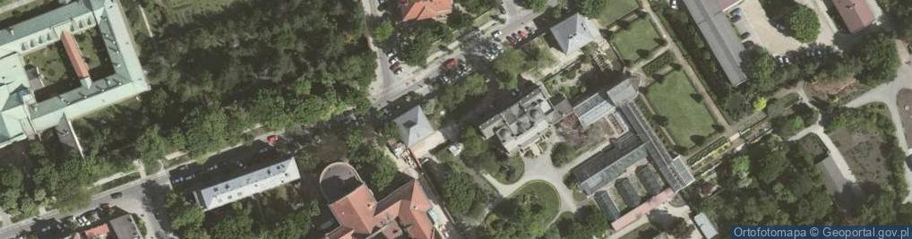 Zdjęcie satelitarne Ogród Botaniczny Uniwersytetu Jagiellońskiego