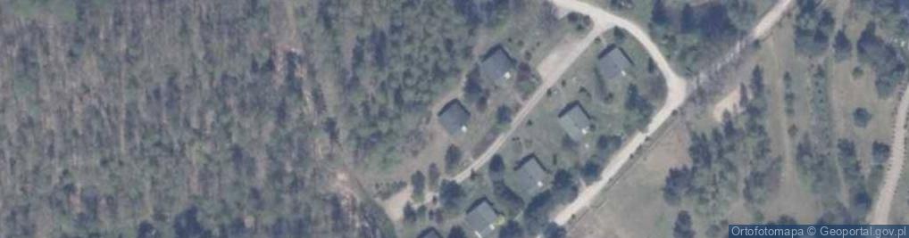 Zdjęcie satelitarne Zielone Wzgórza - restauracja nad jeziorem, noclegi Kaszuby