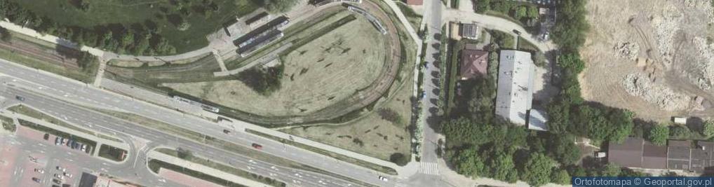 Zdjęcie satelitarne Parking Park & Ride Bieżanów