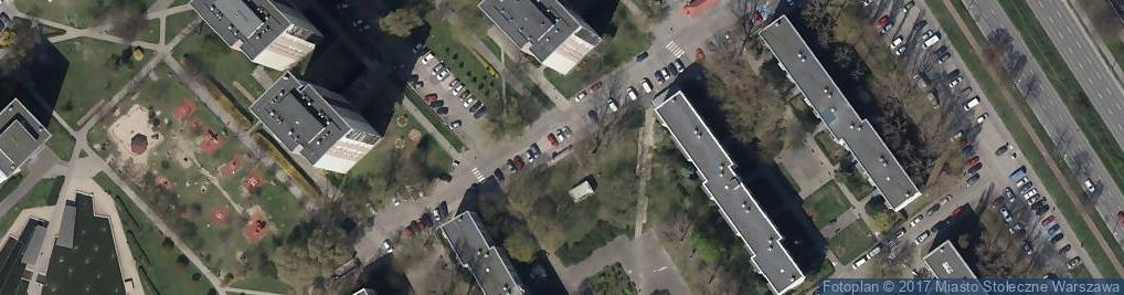 Zdjęcie satelitarne Paczkomat InPost WAW151M